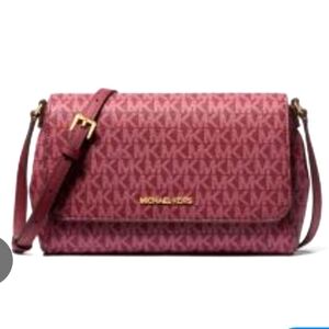 Michael Kors Medium Jet Set Cross Body Bag NWT In Oxblood